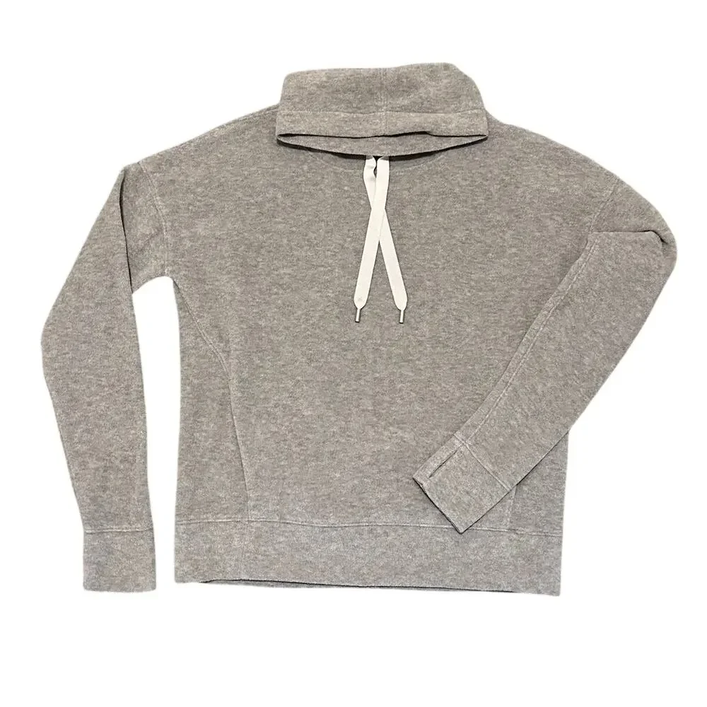 Lululemon Women’s Top Size 4 Gray Go Forward Pullover Cowl Neck Long Sleeves - Picture 4 of 8